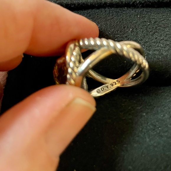 Davis Yurman size 6 Lemon Citrine ring - Picture 3 of 6